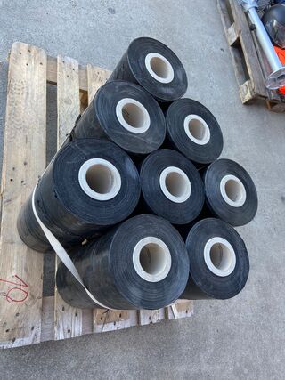 8x Plasticfolie, Zwart